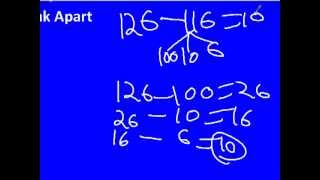 Tutorial: Break Apart Subtraction Strategy