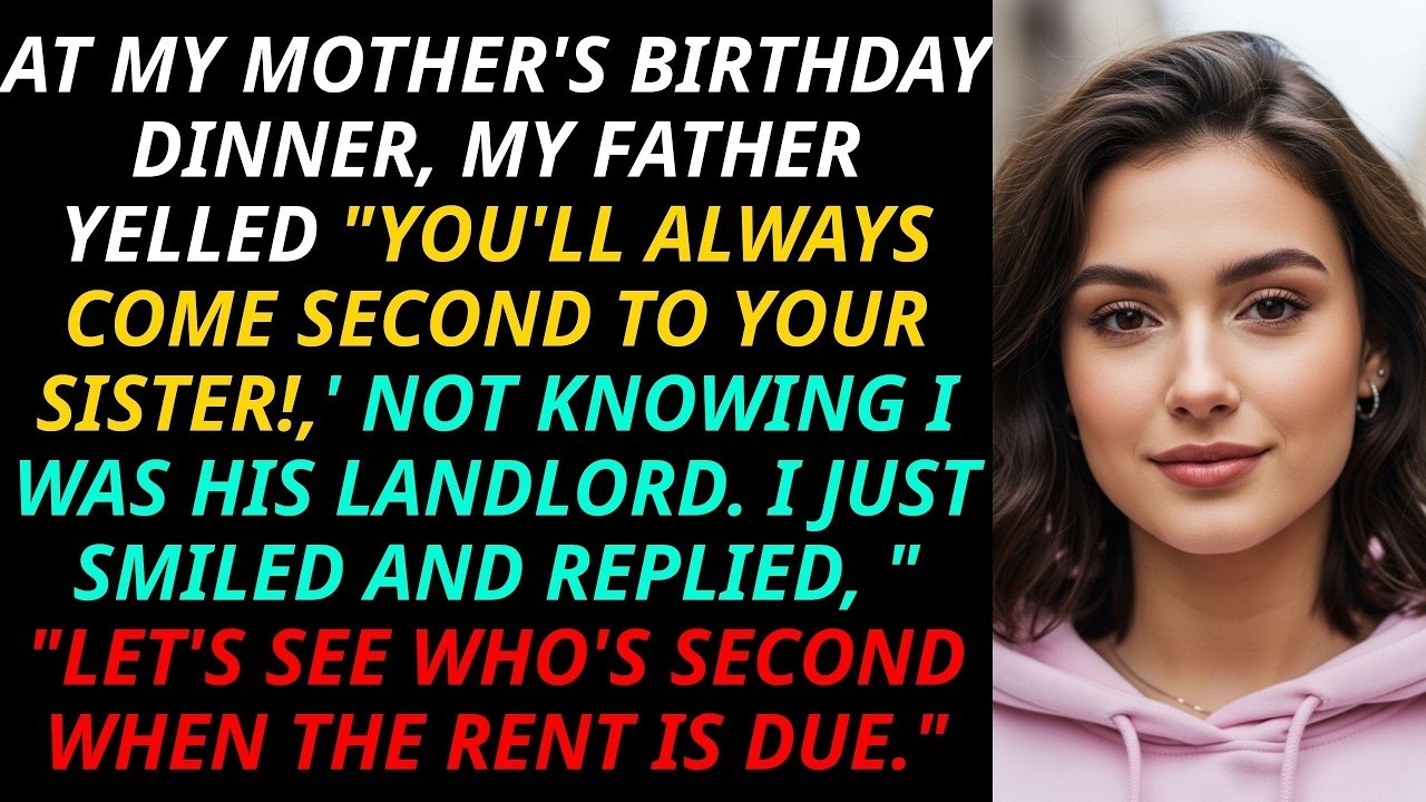 At Birthday Dinner, Dad Yelled “You’ll Always Come Second to Your Sister”—Until I Raised His Rent...
