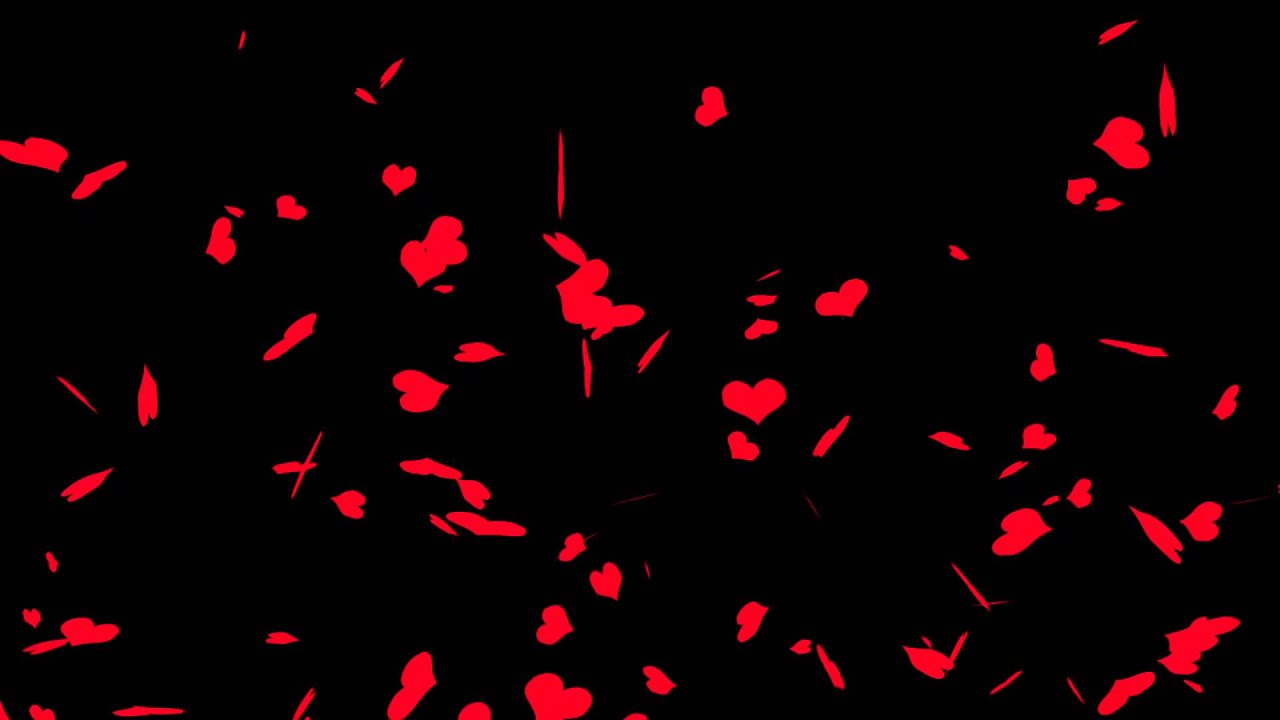3d hearts overlay - HD video overlay - YouTube