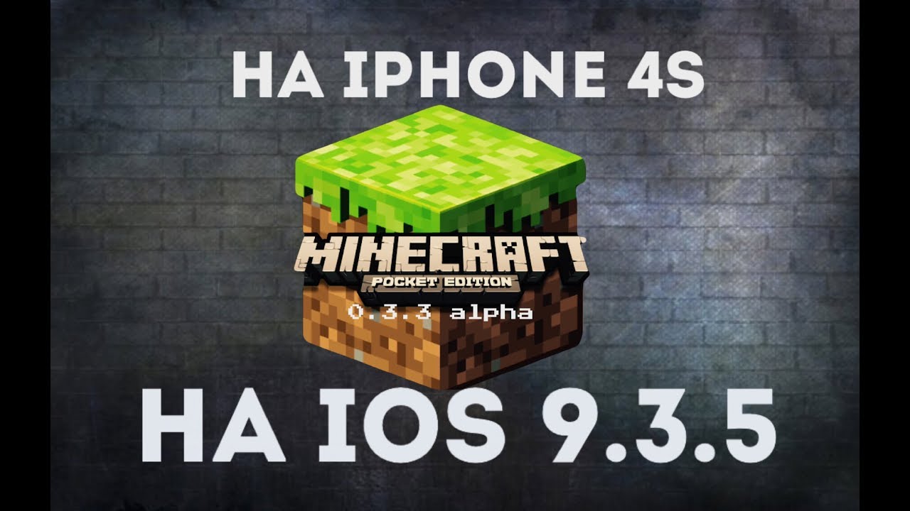 Как установить старую версию Minecraft 0.3.3 Alpha на iPhone 4s ios 9.3 ...