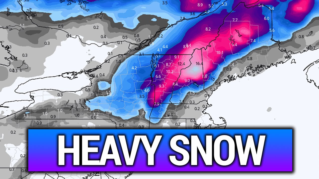 Heavy Snow Possible in the Northeast this Weekend - YouTube