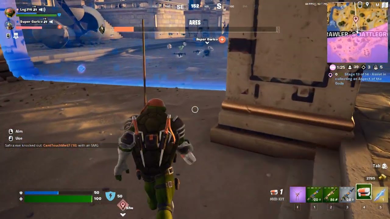 Log316 / Super Garico VS Ares - Fortnite