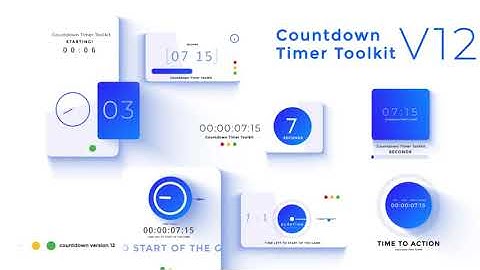 Countdown Timer Toolkit V12 | After Effects Template