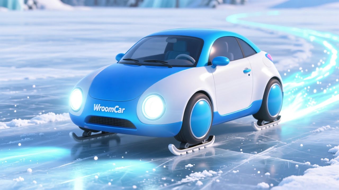 Penguin Ice WroomCar 🐧❄️🚗 Fun Winter Adventure Song for Kids | Learn & Play with Penguins