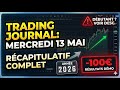 Mercredi : Analyse complète de mes trades du jour.