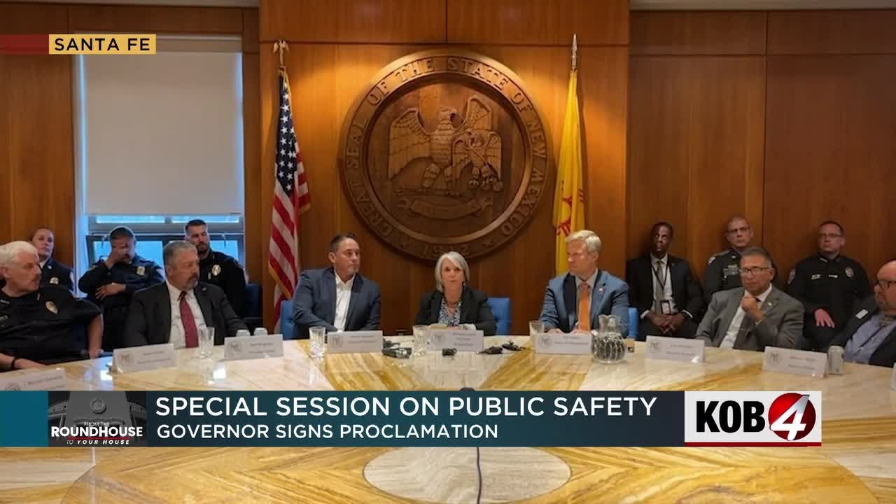New Mexico governor signs proclamation for special session - YouTube