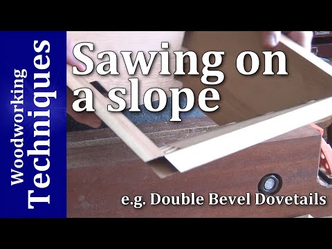 Sawing on a slope - Tips from the hips