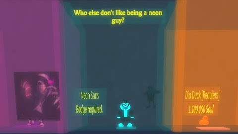 [SHOWCASE] Neon Sans Character in Undertale Merged Multiverse