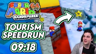 Tourism Speedrun in 9:18 | Super Mario 64 Randomizer World Record