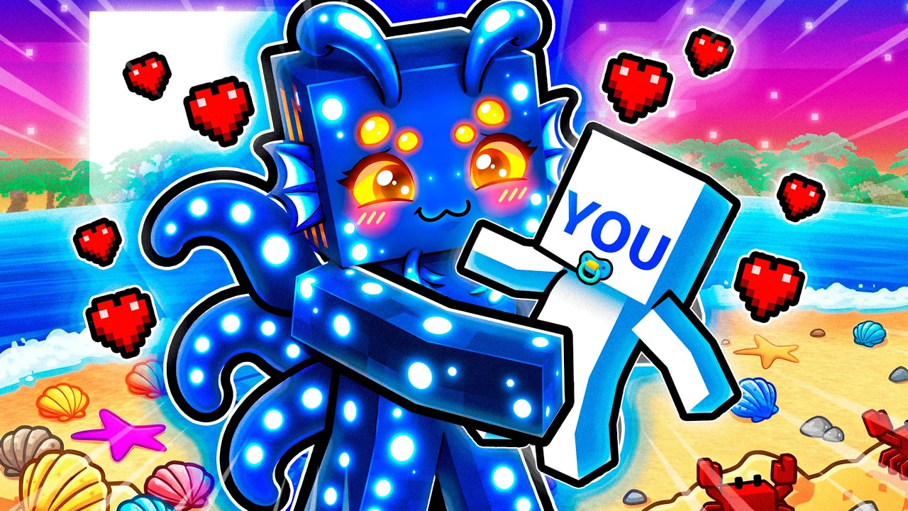 YOU were ADOPTED by a LEVIATHAN in Minecraft!