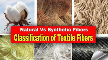Classification of Textile Fibers || Natural Vs Synthetic Fibers || Textile Spinning