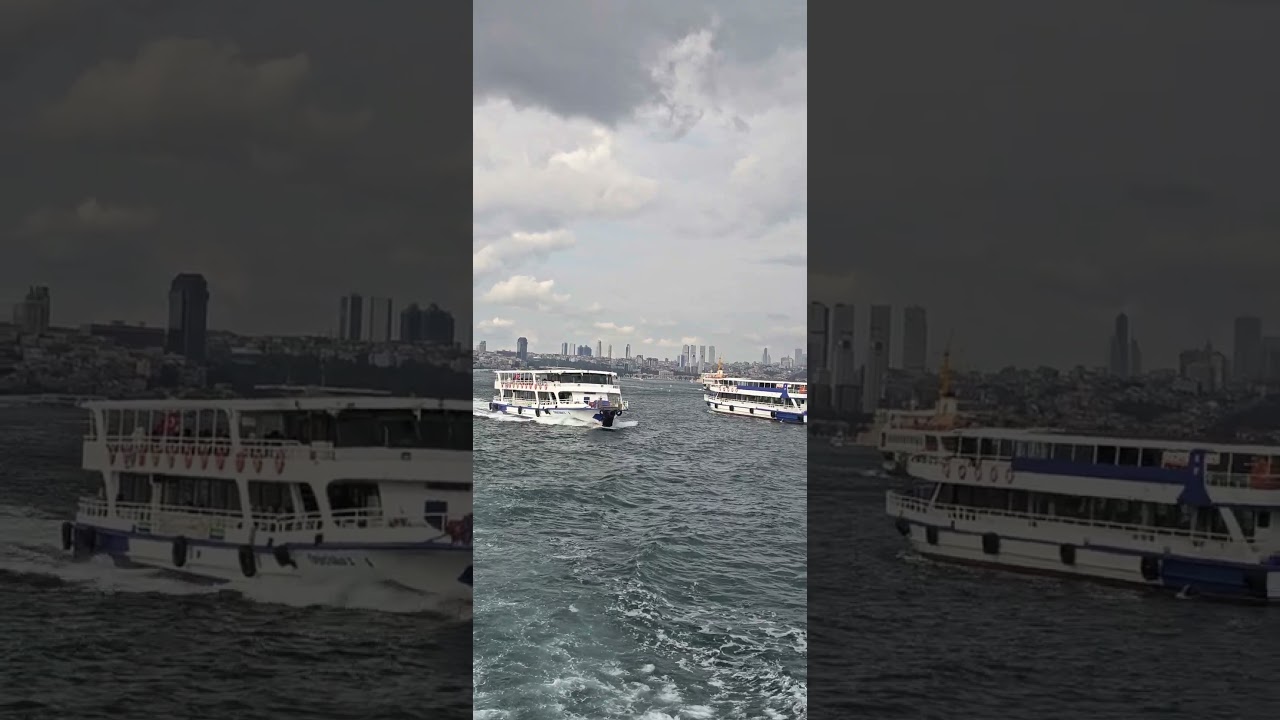 Beautiful Istanbul Ferry Ride Across the Bosphorus | Scenic City Views from the Sea