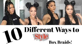 10 Ways to Style Box Braids  Quick, Easy & Trendy!