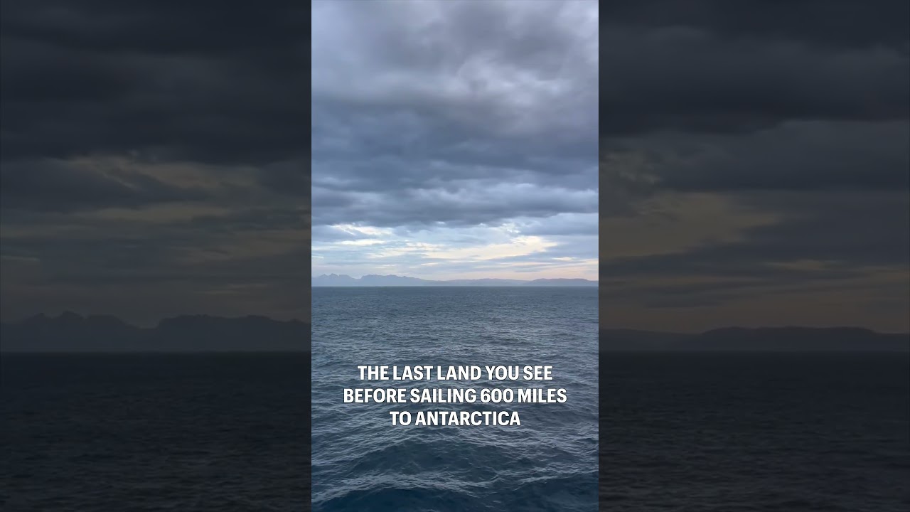 It takes 2 DAYS to cross the Drake Passage and reach Antarctica! #cruise #antarctica #drakepassage