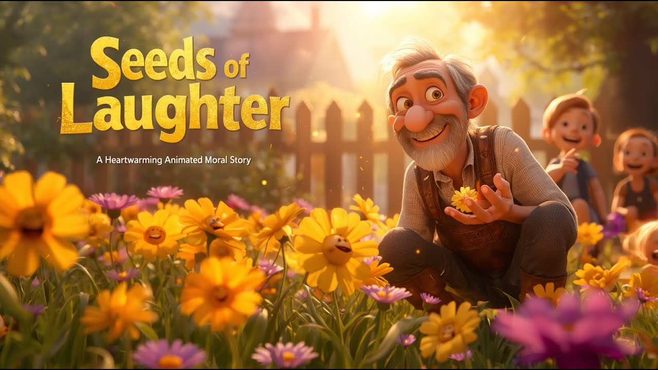 🌼 Seeds of Laughter | A Heartwarming Pixar-Style Moral Story for Kids ...