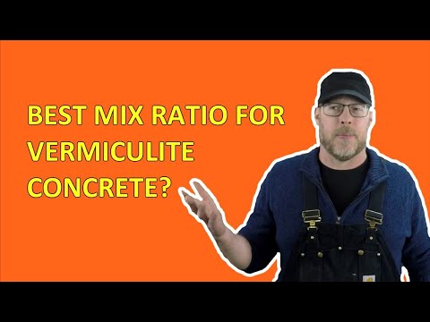 What Is The Best Vermiculite Concrete Recipe?