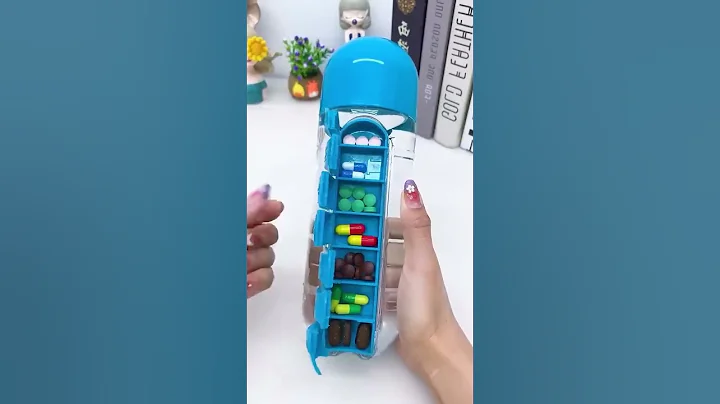 Product Link in Comments ▶️ Water Bottle Daily Pill Organizer