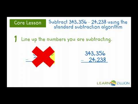 Subtract Using Standard Algorithm