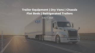 Trailer Equipment | Dry Vans | Chassis | Flat Beds | Refrigerated Trailers