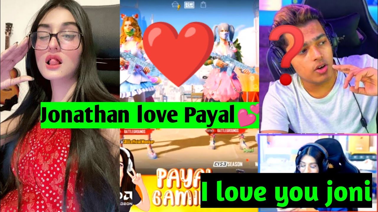 Jonathan love Payal 💕|| Bgmi highlights@payal Gaming