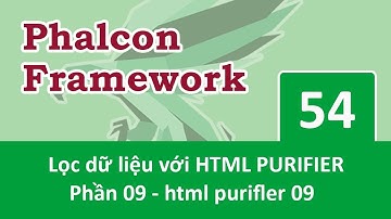 Phalcon Framework - Bài 54 Lọc dữ liệu HTML PURIFIER - Part 09
