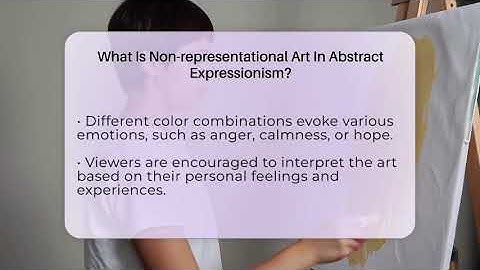 What Is Non-representational Art In Abstract Expressionism? - Artists Behind the Art