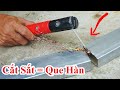 Cách Cắt Sắt Bằng Que Hàn Thẳng Như Máy Cắt Sắt Cực Hay / Mẹo Cắt Sắt Bằng Hàn.cut iron  solder iron