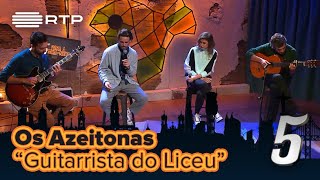 Video voorbeeld van "Os Azeitonas - "Guitarrista do Liceu" | 5 Para a Meia-Noite | RTP"