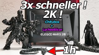 Elegoo Mars 2 Pro Test: schneller | besser | hält länger | Lychee Workflow