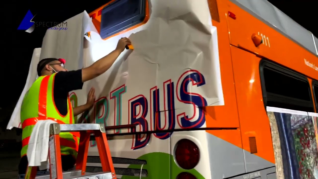 LA Metro Art Bus Installation