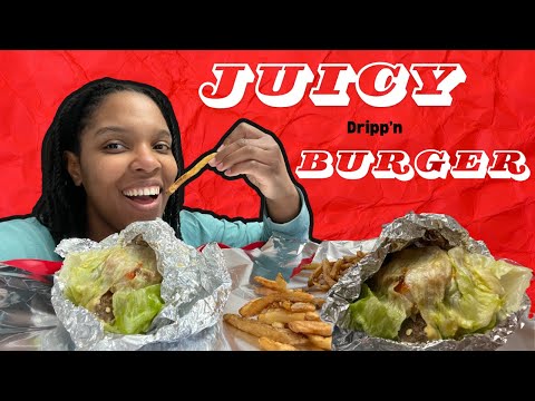 Five Guys Mukbang | Lettuce Burger & Fries *Slurping* *Chewing* *Burping* Sounds #eating Show