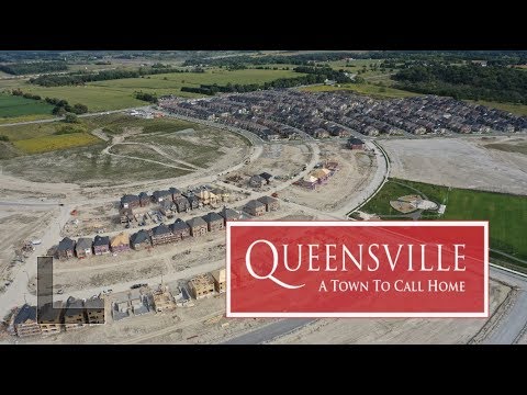 Queensville in East Gwillimbury - Drone aerial in 4K