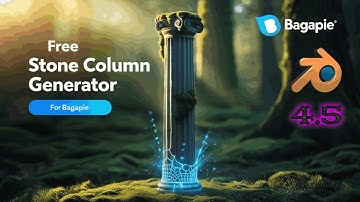 Free Procedural Stone Column Generator for BagaPie 🏛️ BagaPie