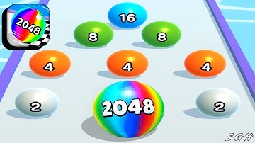 Ball Run 2048 - Gameplay Walkthrough (Android, iOS) Part 8 | Level 158 - 178