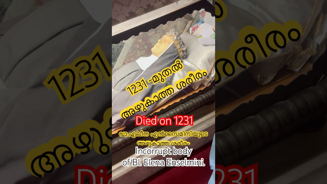||അഴുകാത്ത ശരീരം ||incorrupt body|| Bl. Elena|| 