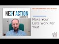 How to make your lists really work for you