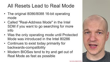 Arch4001 Intel Firmware Attack & Defense: 01 Reset Vector 01 Intro 01 Real Mode Intro
