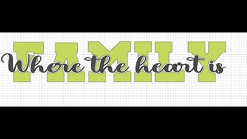 Cricut knockout text design