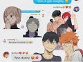 Haikyuu Texts||Tops Prank Bottoms *Dirty Edition*