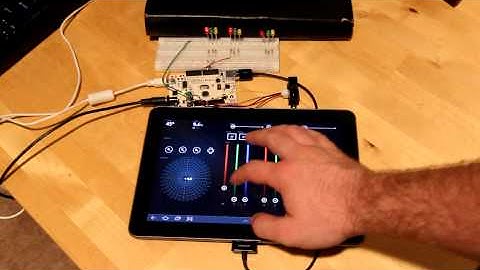 Galaxy Tab 10.1 connected to Arduino ADK