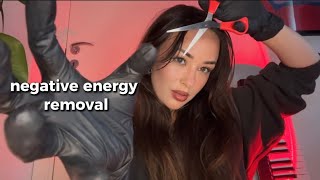 [ASMR] fast & aggressive negative energy removal!!!⚡️✂️ (snipping, plucking, hand movements)
