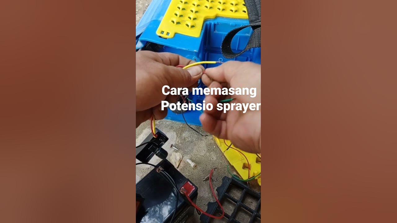 cara memasang potensio sprayer elektrik @herman_servis.