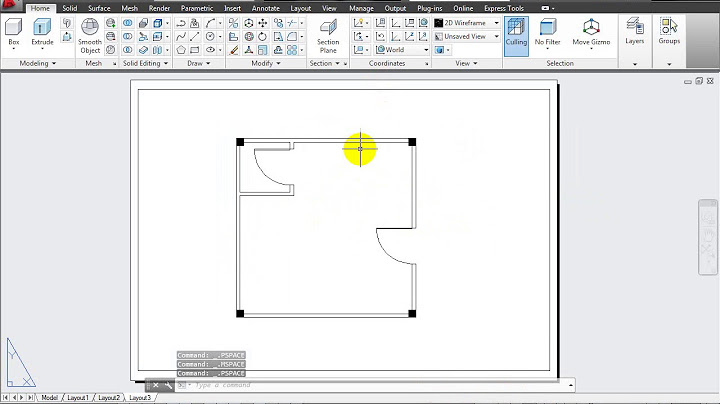 Hướng dẫn vẽ mặt bằng nhà bằng autocad