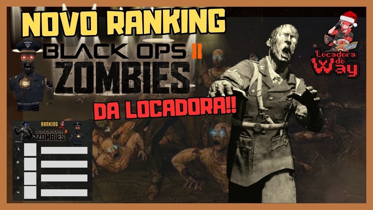 NOVO RANKING BLACK OPS 2 ZOMBIES DA LOCADORA!! GAMEHOUSE 2023 PS2 PS3
