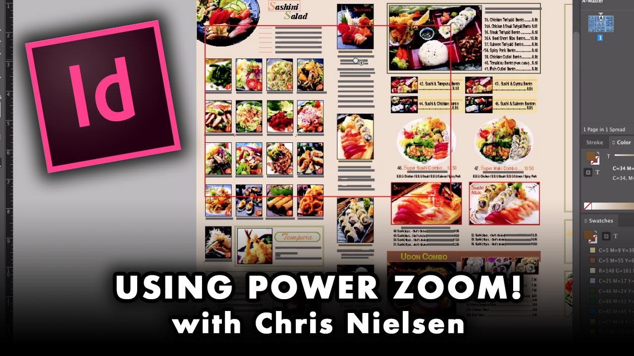 indesign zoom in presentation mode