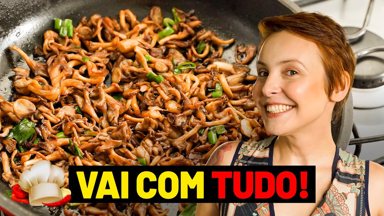 Como fazer shimeji na manteiga com shoyu e cebolinha - Na Cozinha