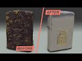 Zippo Lighter Restoration - 40 years old U.S. Air Force lighter brought back to life