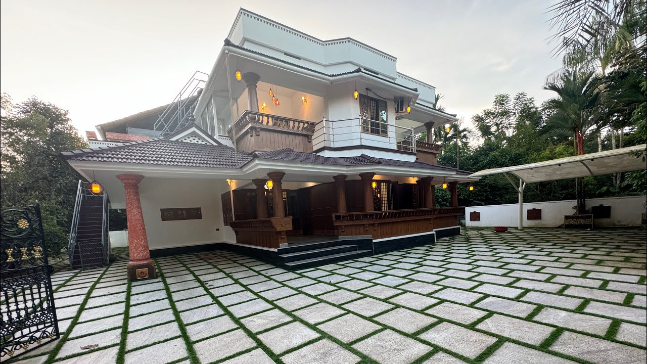 20 സെന്റും 3500 sqft വീടും 5 bhk old house for sale kochi pukkattuppady