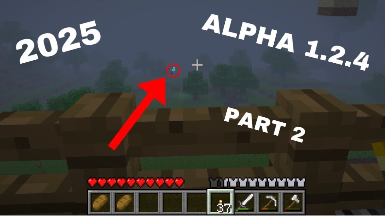 Playing Minecraft Alpha 1.2.4 in 2025 (Gone Wrong) (Herobrine Sighting) (Herobrine spotted) (Part 2)