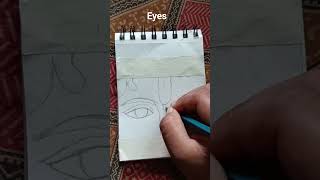 eyes.চোখ।krishna eyes drawing.#shorts #krishna #panting #radhe radhe #drawing #art #govinda